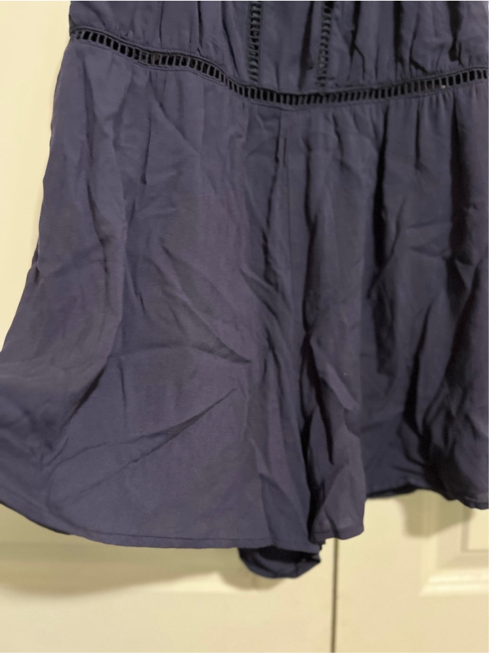 EUC Women's Blue Rain Navy Romper M - Picture 5 of 6